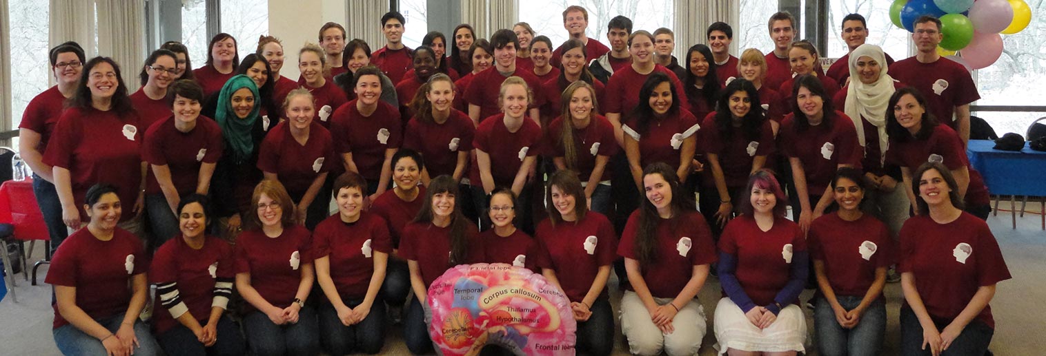  Lehigh Valley SfN Neuroscience majors at their Brain Party event