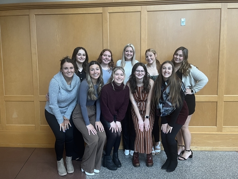 Members of Panhellenic posing together