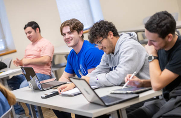 Students in class